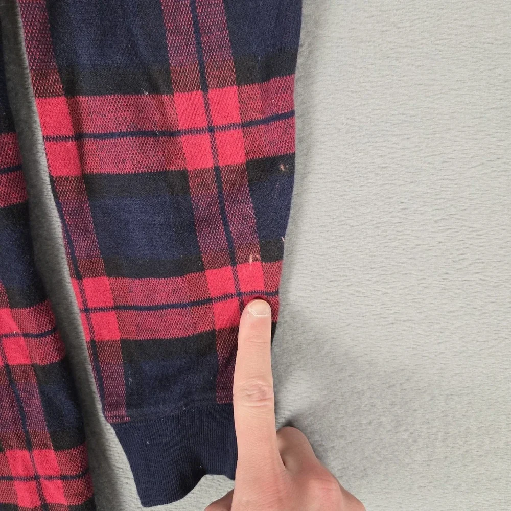 Vintage Polo Ralph Lauren Polo Shirt Mens  Large Red Plaid Long Sleeve 90s